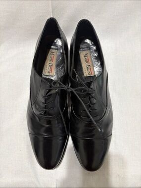 Men’s Black Leather Oxford Dress Shoes